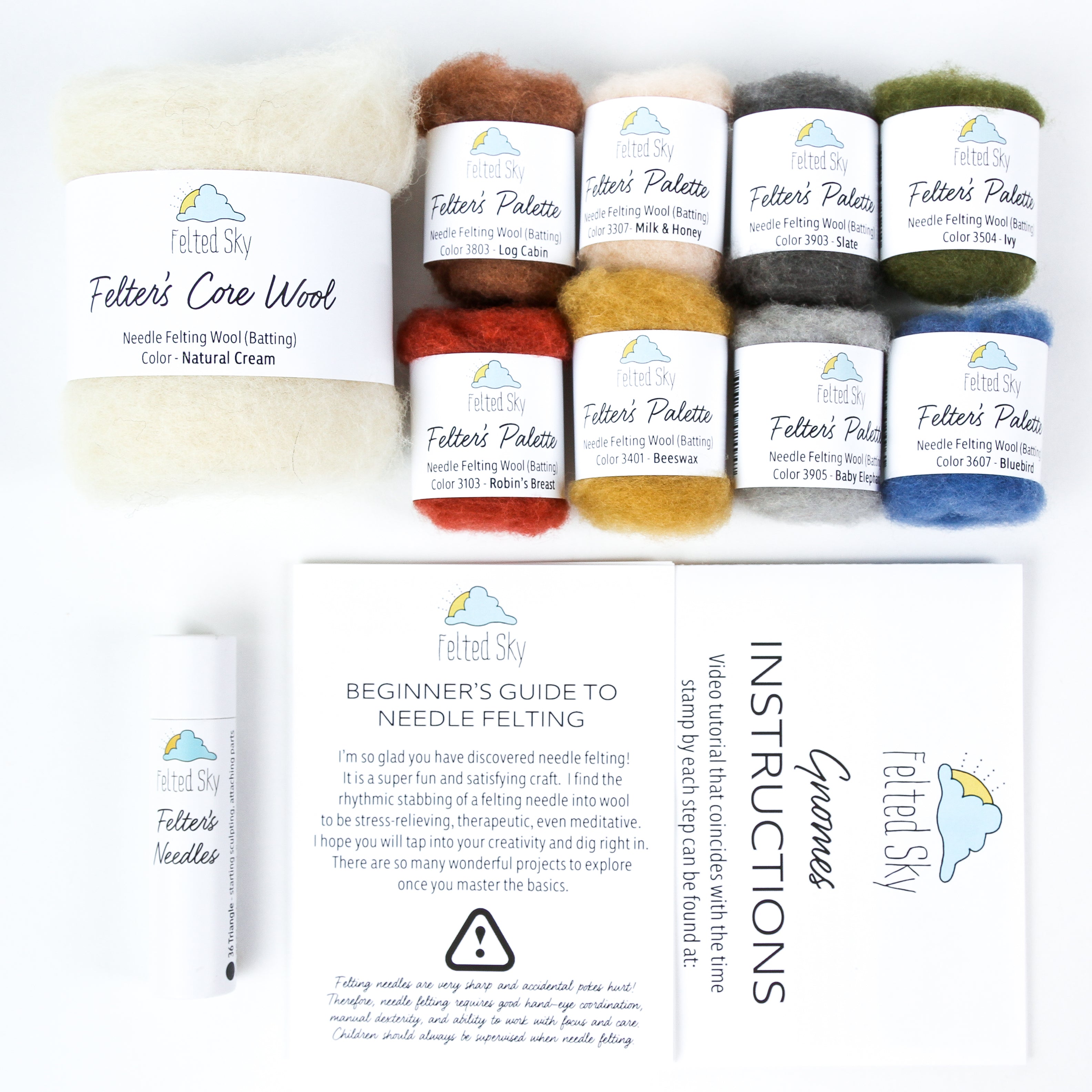 Felted Sky Needle Felting Kit