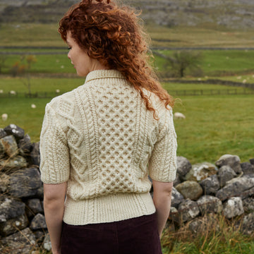 Debbie Bliss Cable Sweater With Collar