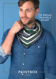Paintbox Yarns Tie Break Triangle Scarf Knitting Pattern