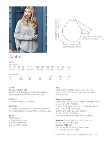 Quail Studio Amber Jumper Knitting Pattern