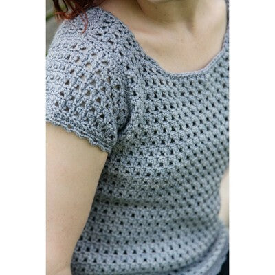 Valley Yarns 40th Anniversary Cirro Tee Crochet Pattern