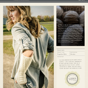 Blue Sky Fibers Tatras Fingerless Mitts - 3818