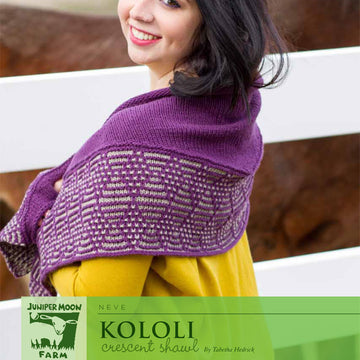 Kololi Crescent Shawl in Juniper Moon Neve - J34-01 - PDF