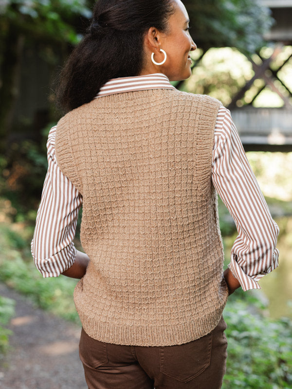 North End Vest in Berroco Remix Wool Knitting Pattern