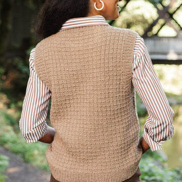 North End Vest in Berroco Remix Wool Knitting Pattern