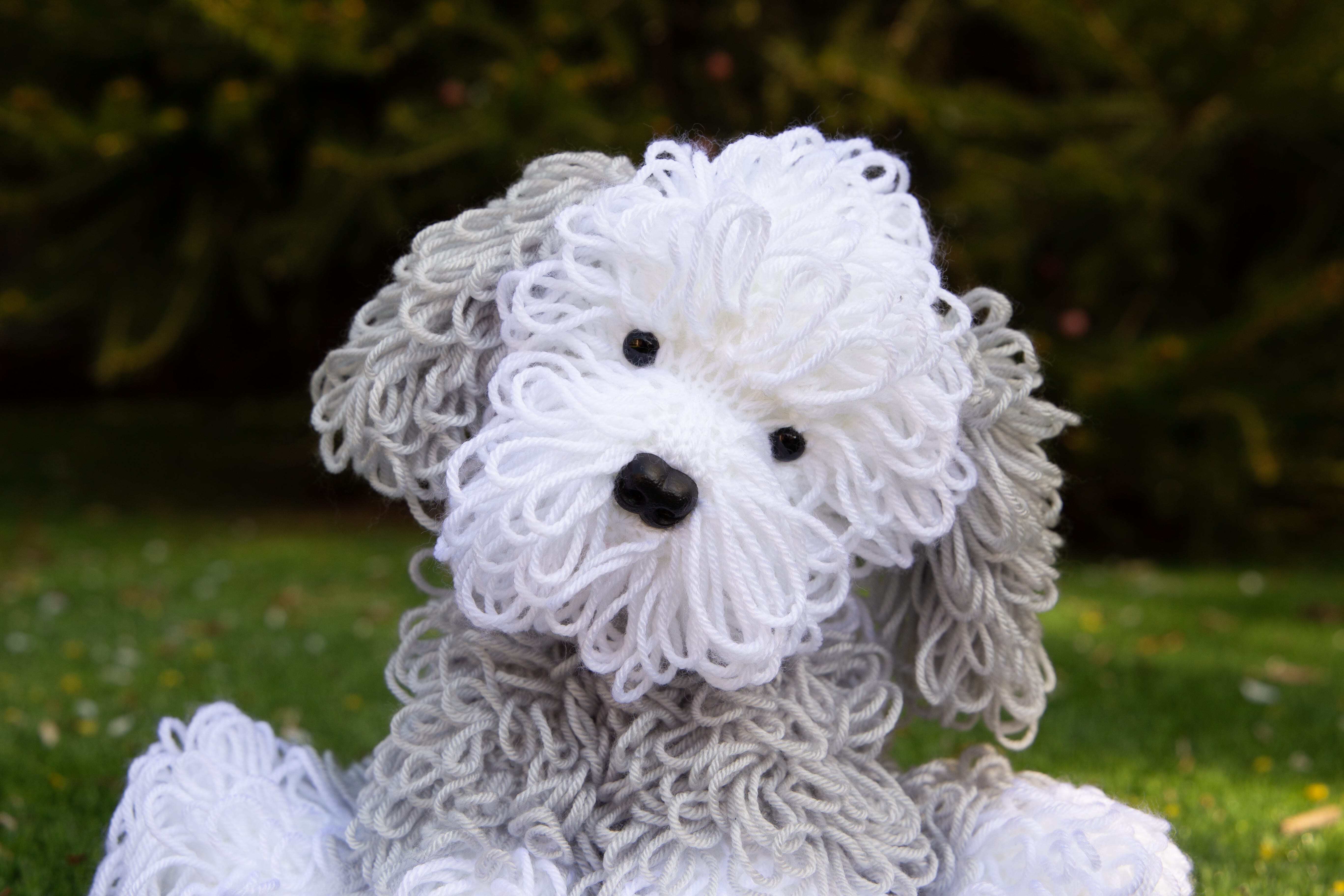 Deramores Old English Sheepdog Toy Knitting Pattern