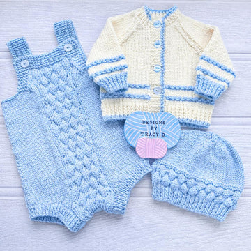 Juniper Baby Romper, Cardigan, Hat & Booties 0-6mths