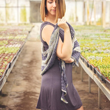 Modern Honeycomb Knit Shawl