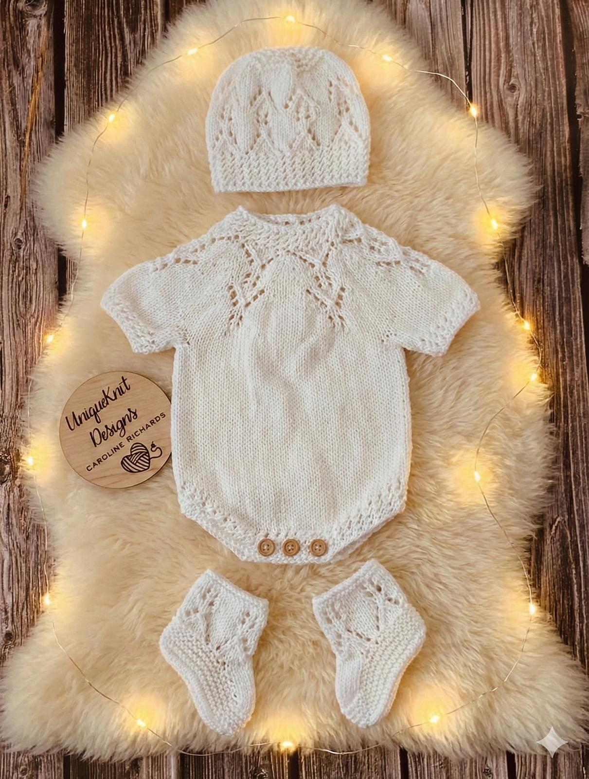'Cherub' 3 piece romper set