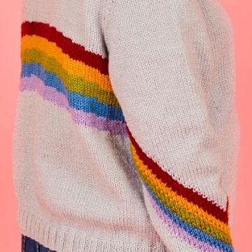 Paintbox Yarns Cosy Rainbow Cardigan Knitting Pattern