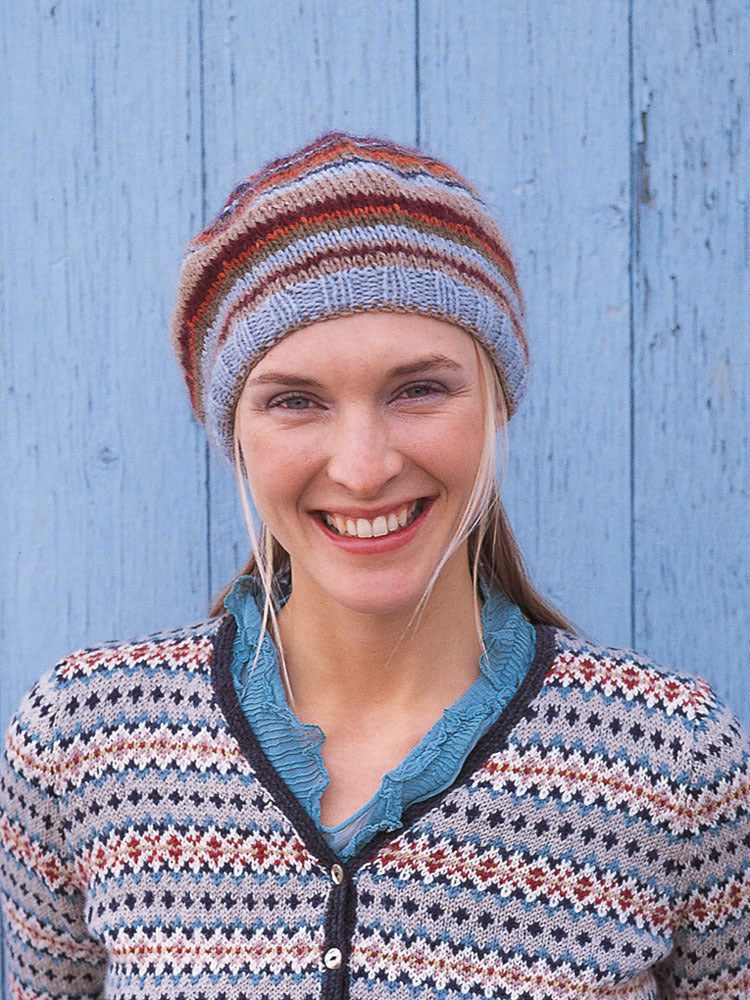 Rowan Button Beret Hat Knitting Pattern