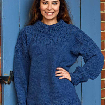 Borgny Sweater in Juniper Moon Farm Santa Cruz - PDF