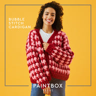 Paintbox Yarns Bubble Stitch Cardigan Knitting Pattern