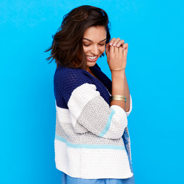 Paintbox Yarns La Jolla Cove Jacket Crochet Pattern