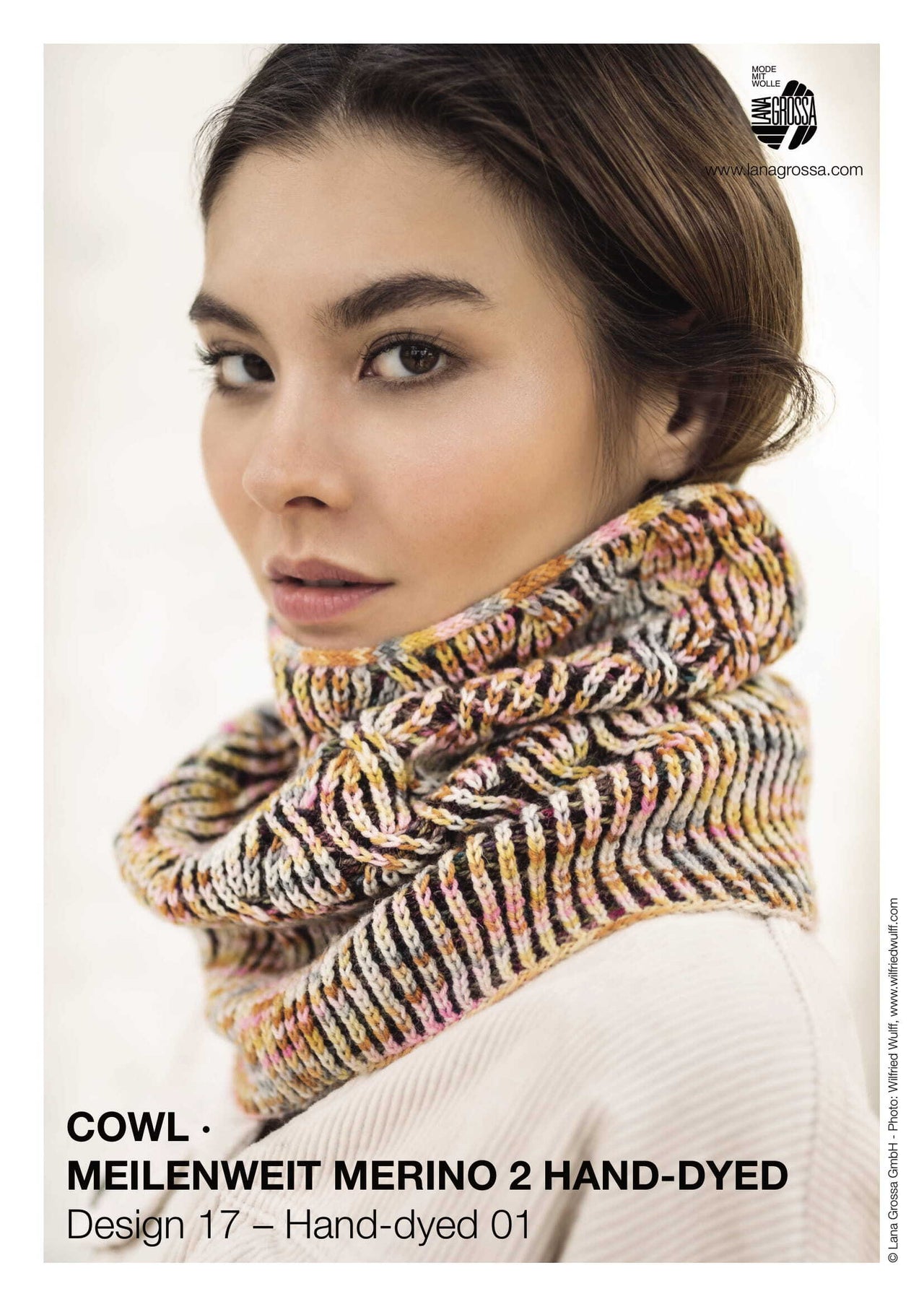 Lana Grossa 17 Cowl in Meilenweit Merino 2 Hand-Dyed PDF