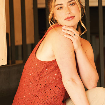 Relax Lace Top Knitting Pattern