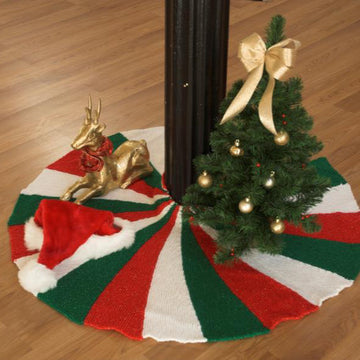 Tree Skirt in Plymouth Yarn Holiday Lights - 2518 - PDF