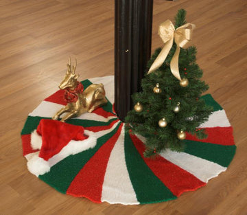 Tree Skirt in Plymouth Yarn Holiday Lights - 2518 - PDF