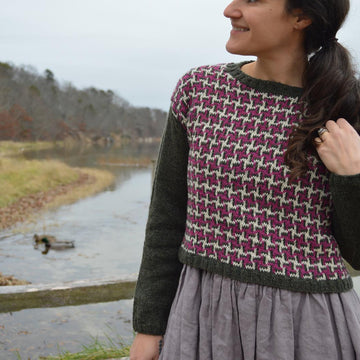 Houndstooth Crop