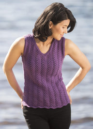 Cascade Yarns DK Summertime Lace Tank Vest Knitting Pattern