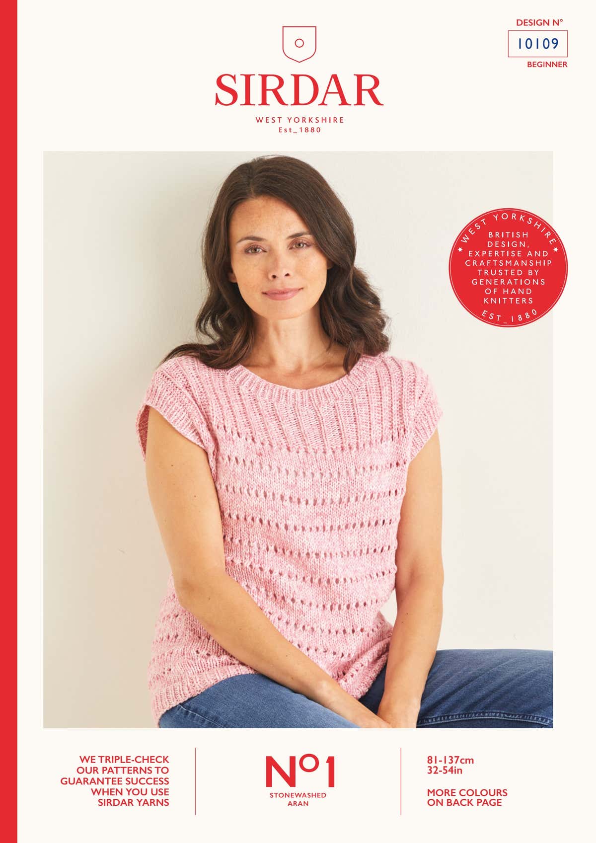 Sirdar Lacy Summer Top Jumper Knitting Pattern