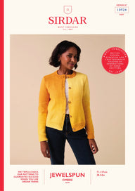 Off-Set Ombre Cardigan Knitting Pattern