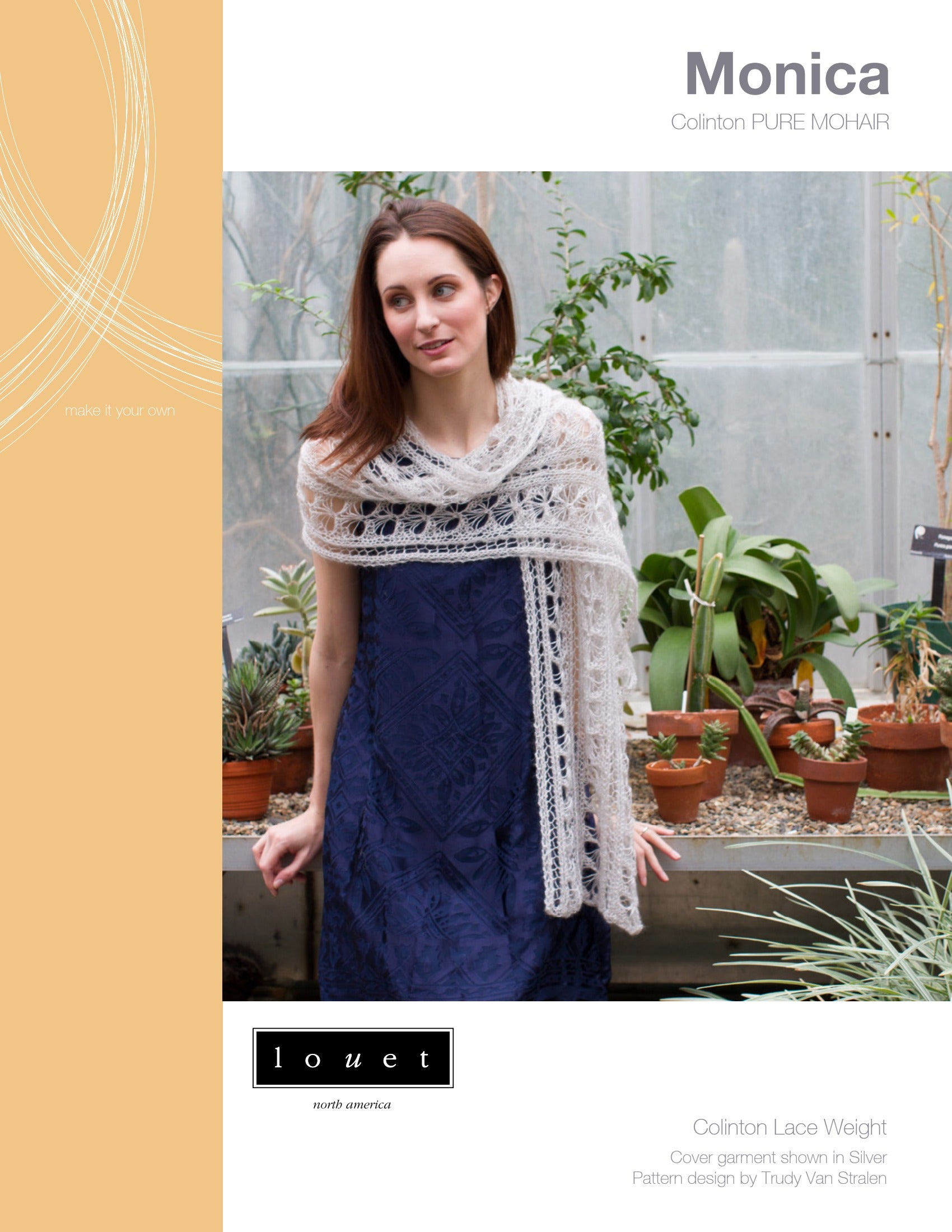 Louet Monica Wrap Knitting Pattern