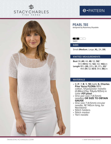 Stacy Charles Fine Yarns Pearl Tee PDF