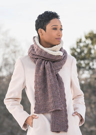 Blue Sky Fibers Ramsey Ribbed Scarf Knitting Pattern