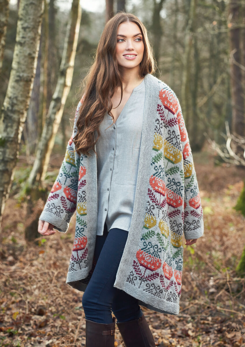 Moonflower Coat Knitting Pattern