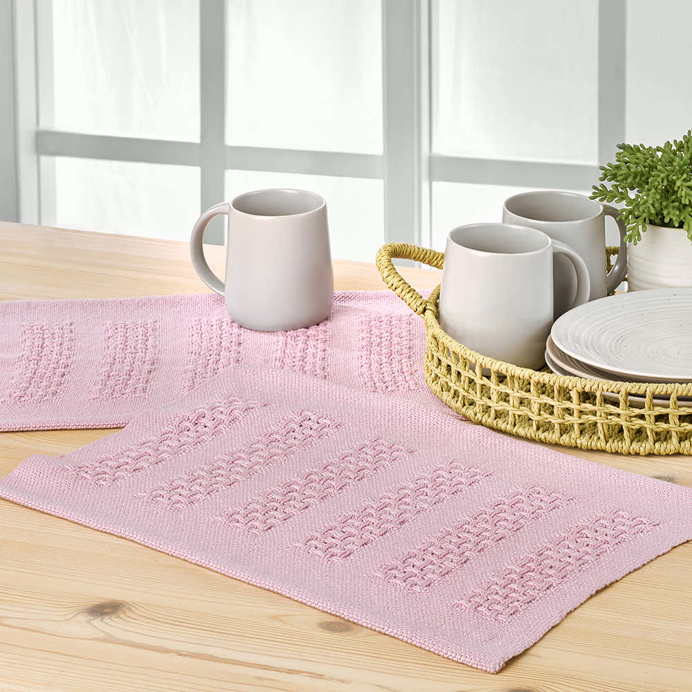 Valley Yarns #273 Striped Huck Placemats