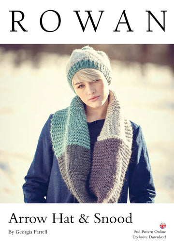 Rowan Arrow Hat and Snood Cowl Knitting Pattern