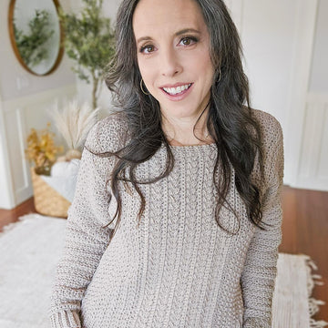 Toasty Wheat Crochet Sweater