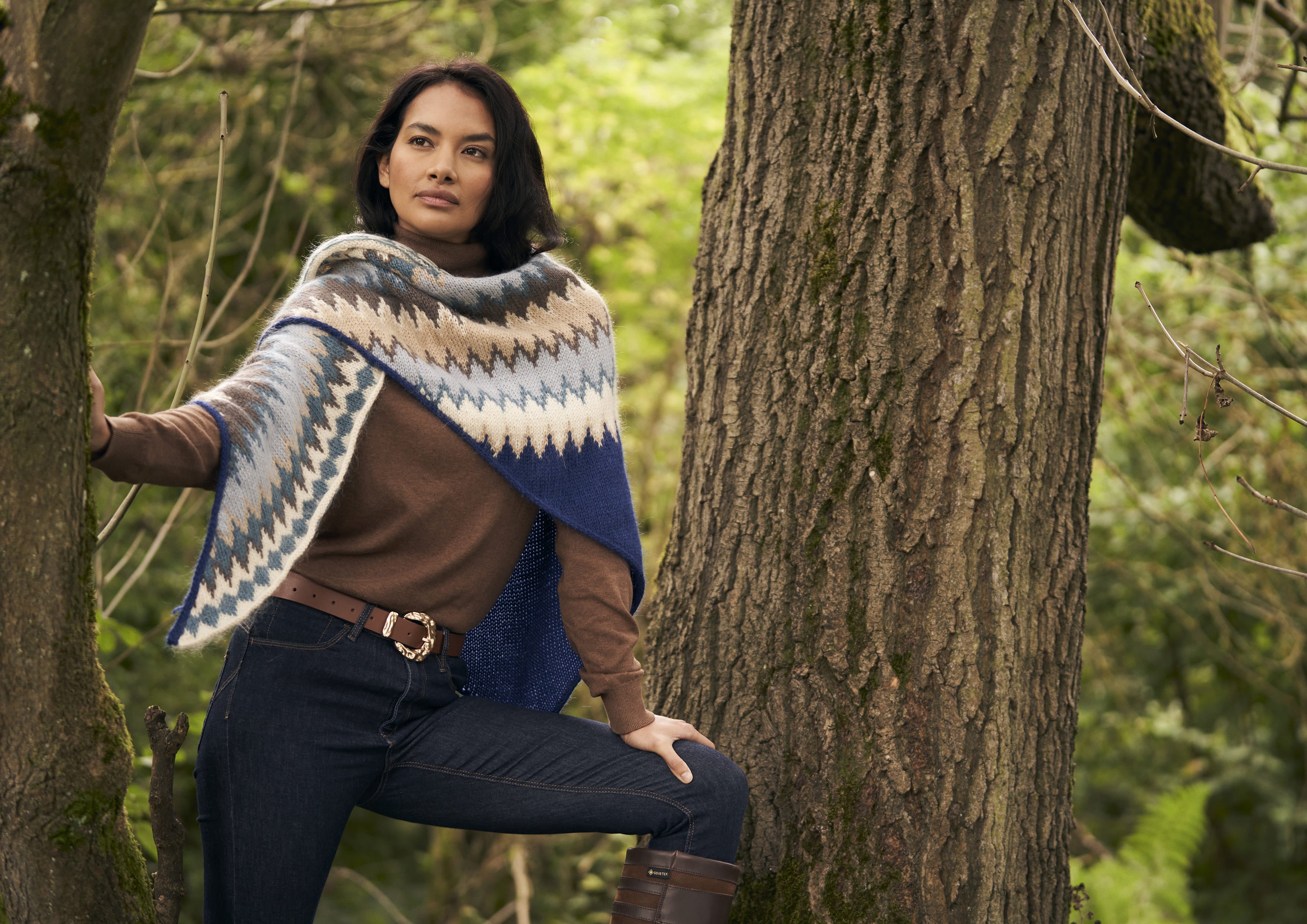 Fairisle Wrap Knitting Pattern