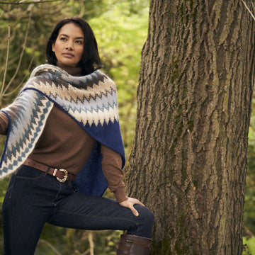 Fairisle Wrap Knitting Pattern