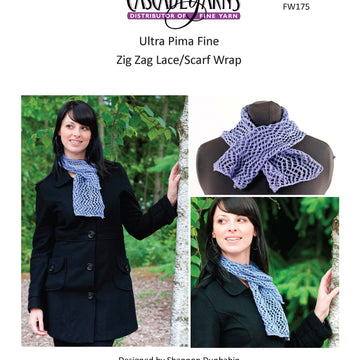Cascade Yarns FW175 Zig Zag Lace/Scarf Wrap (free)