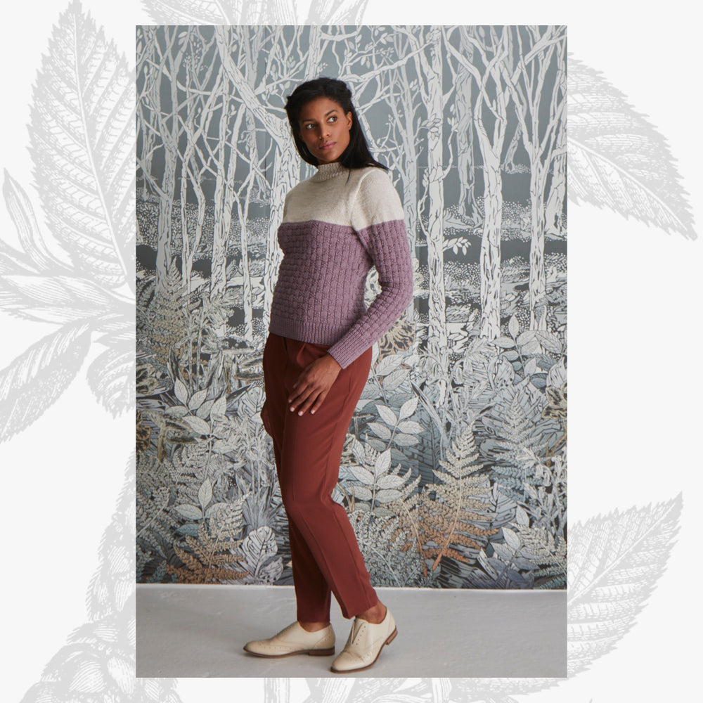 Willow & Lark Rosie Fitted Roll Neck Knitting Pattern