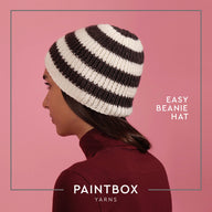 Paintbox Yarns Easy Beanie Hat Knitting Pattern