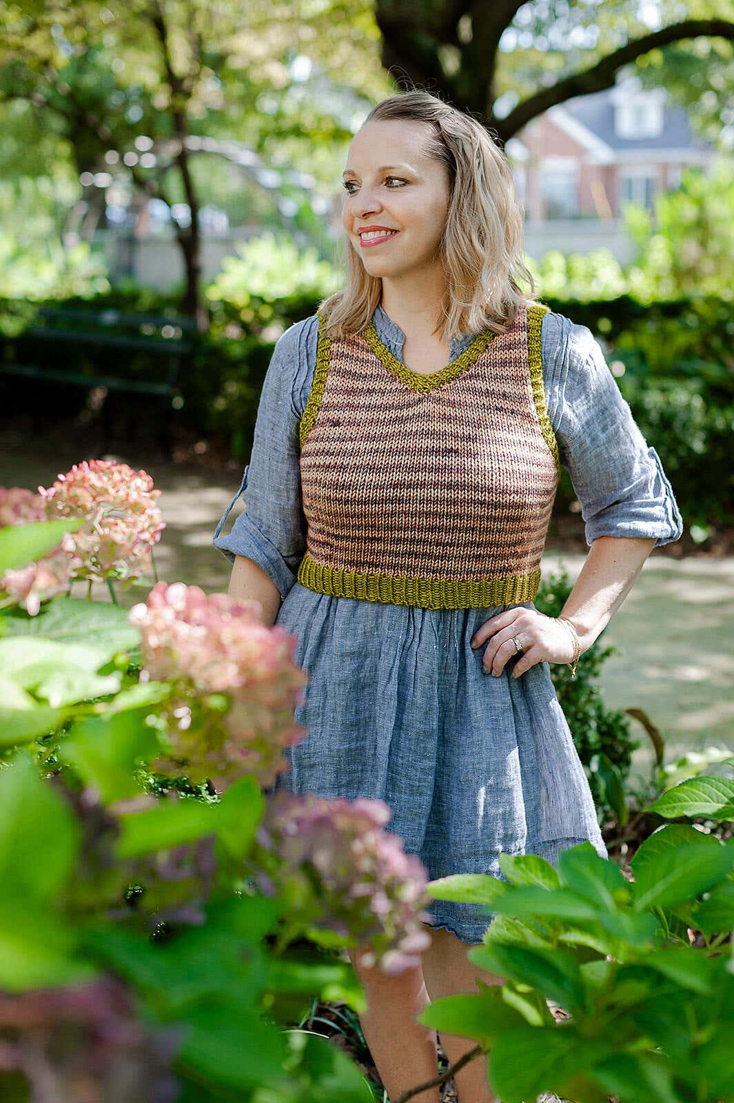 Striped Market Vest