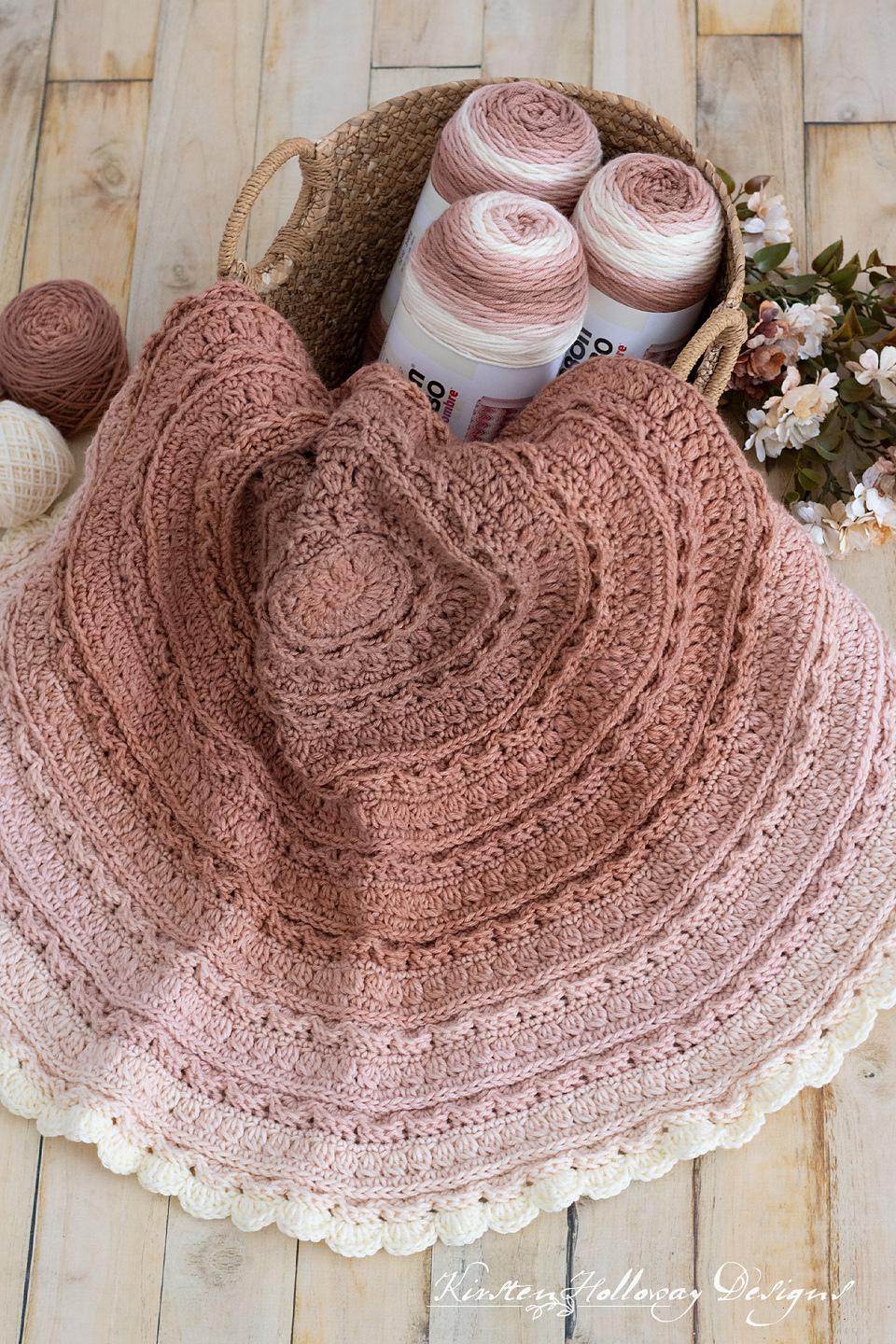 Layer Cake Round Baby Blanket