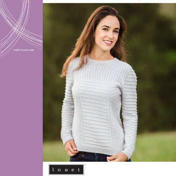 Louet Harlow Gansey Jumper Knitting Pattern