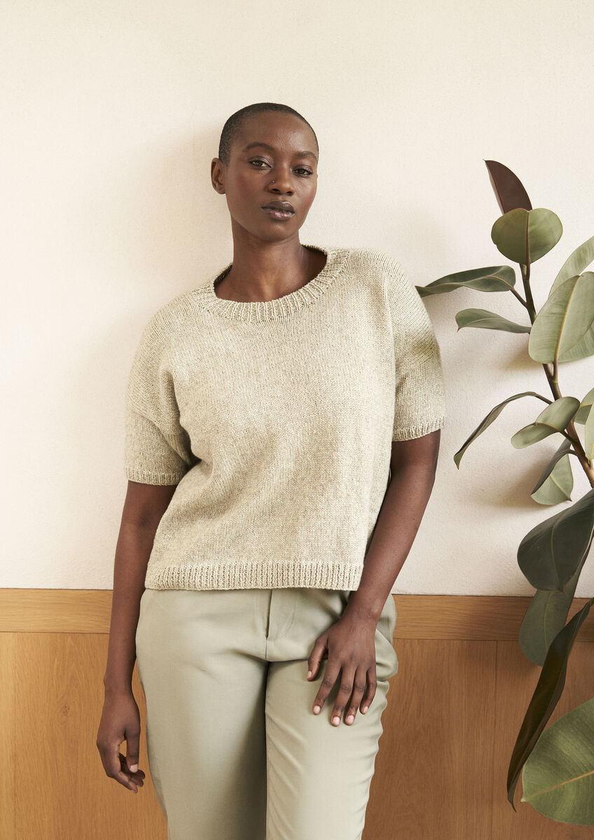 Hydrangea Tee Top Knitting Pattern