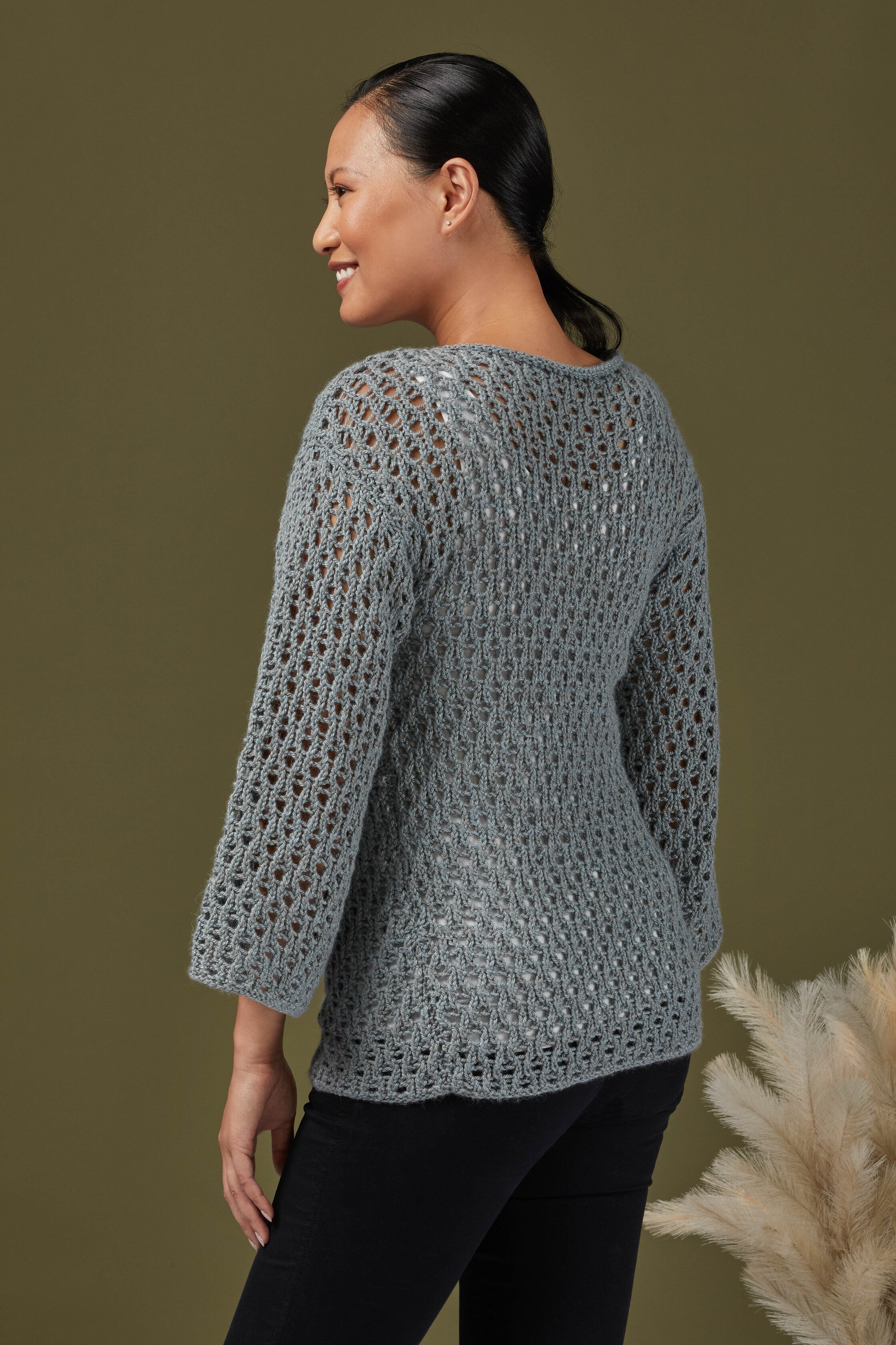 Valley Yarns Kohl Lace Pullover Knitting Pattern