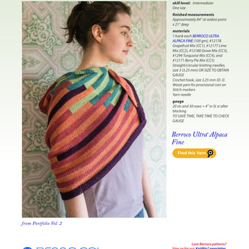 Berroco Teeter Totter Shawl- Portfolio Knitting Pattern