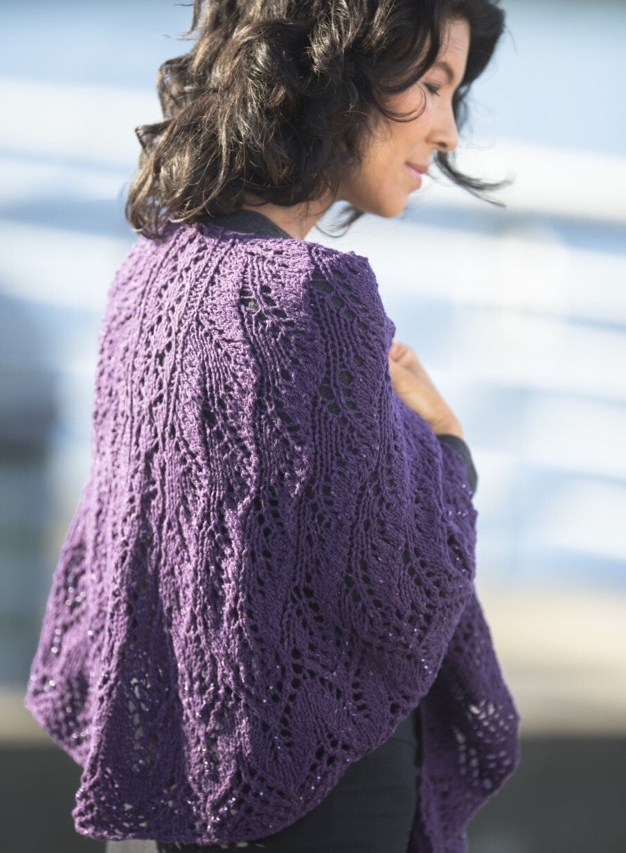 Cascade Yarns DK Flame Tree -Beaded- Shawl Knitting Pattern