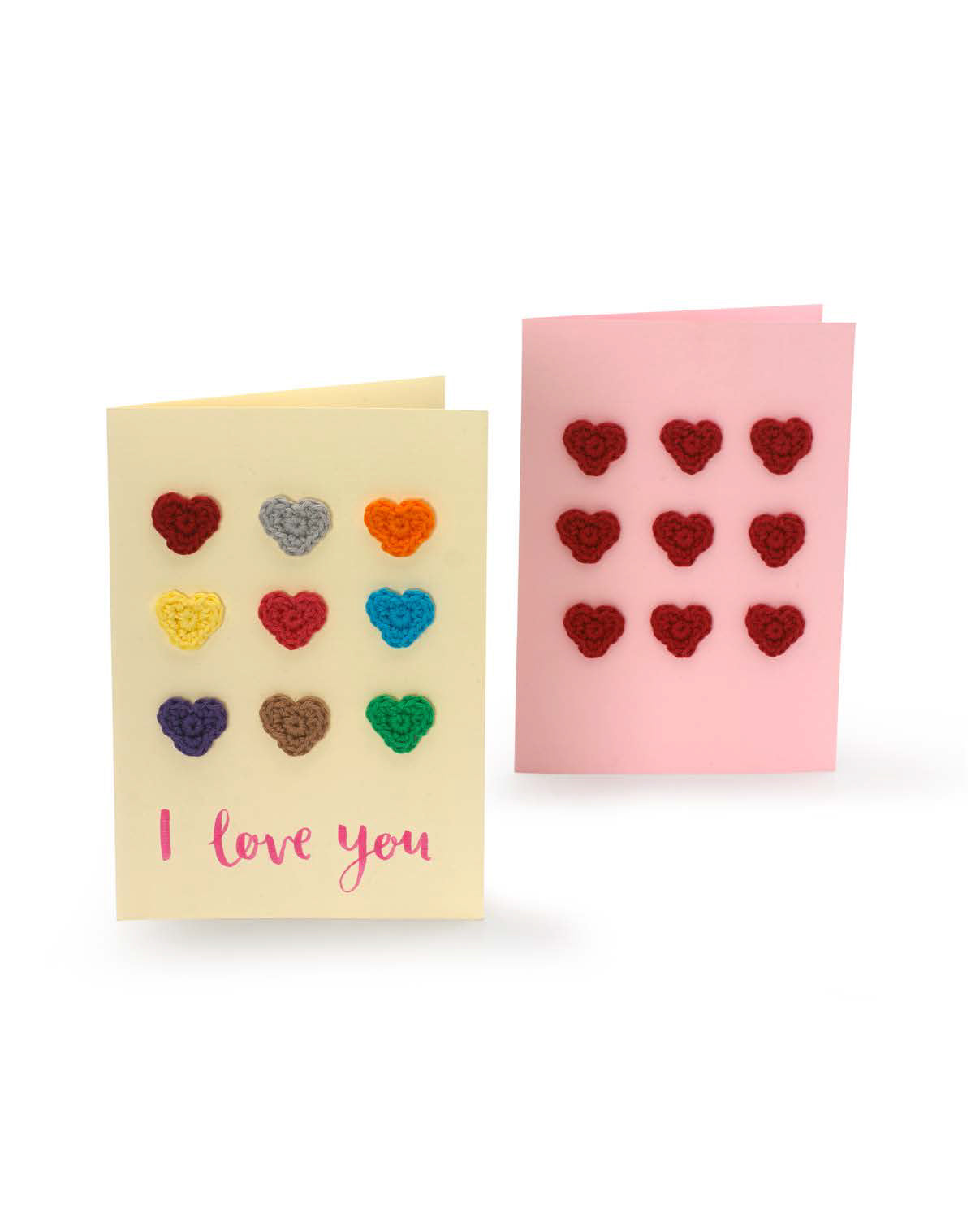 Paintbox Yarns of Hearts Card Crochet Pattern
