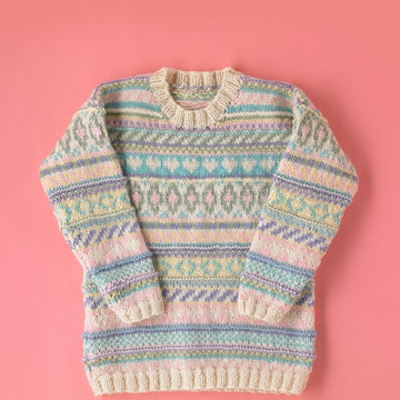 Paintbox Yarns Fizzy Fairisle Jumper for Kids Knitting