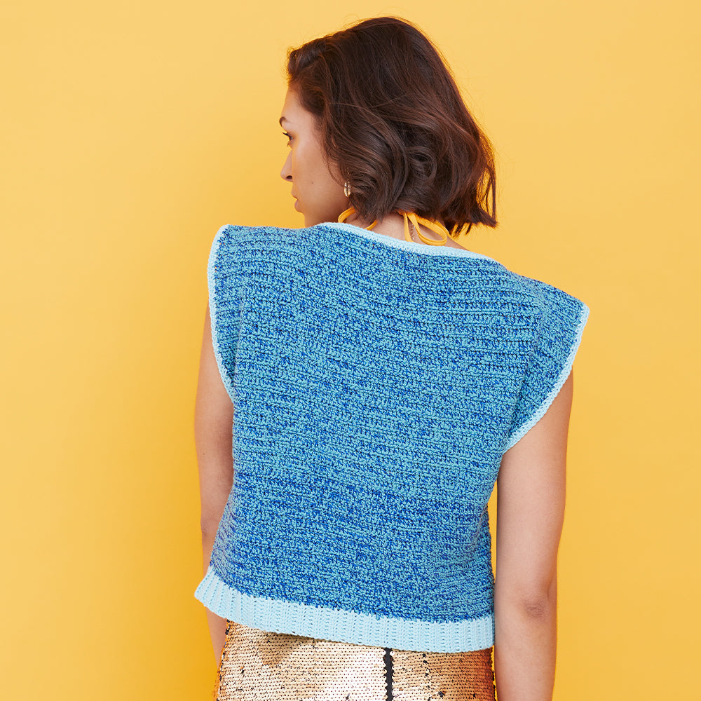 Paintbox Yarns Twin Lakes Top Crochet Pattern