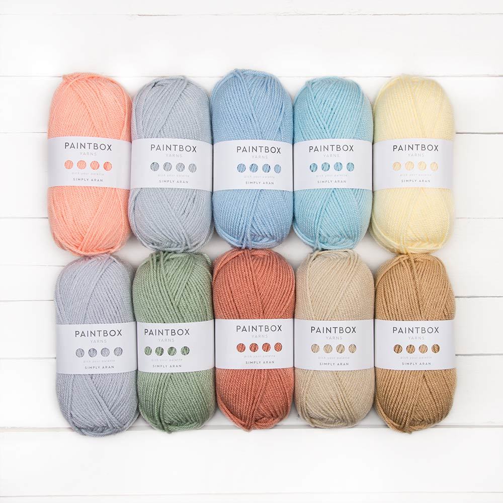 Paintbox Yarns Simply Aran 10 Ball Color Pack Yarn - Acrylic Aran