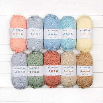Paintbox Yarns Simply Aran 10 Ball Color Pack Yarn - Acrylic Aran
